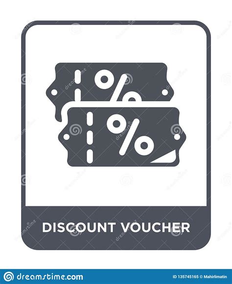 Discount Voucher Icon In Trendy Design Style Discount Voucher Icon