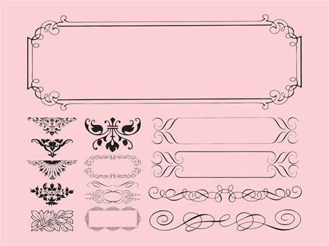 free antique frames vector art and graphics