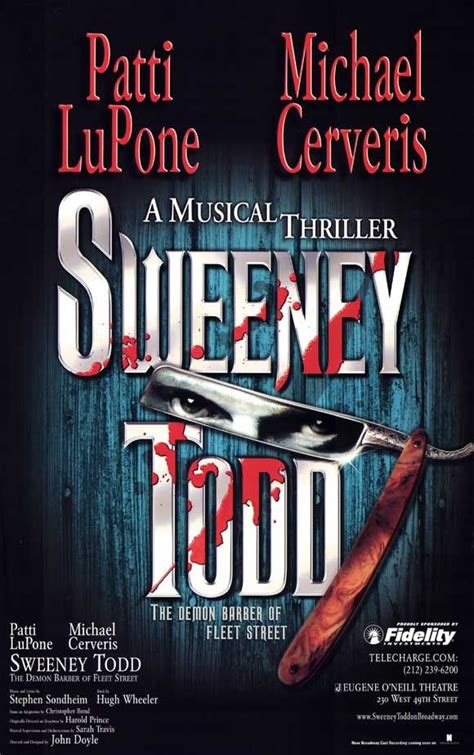 Sweeney Todd 11x17 Broadway Show Poster Broadway Posters Sweeney