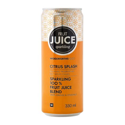 Citrus Splash Sparkling 100 Fruit Juice Blend 330 Ml Za