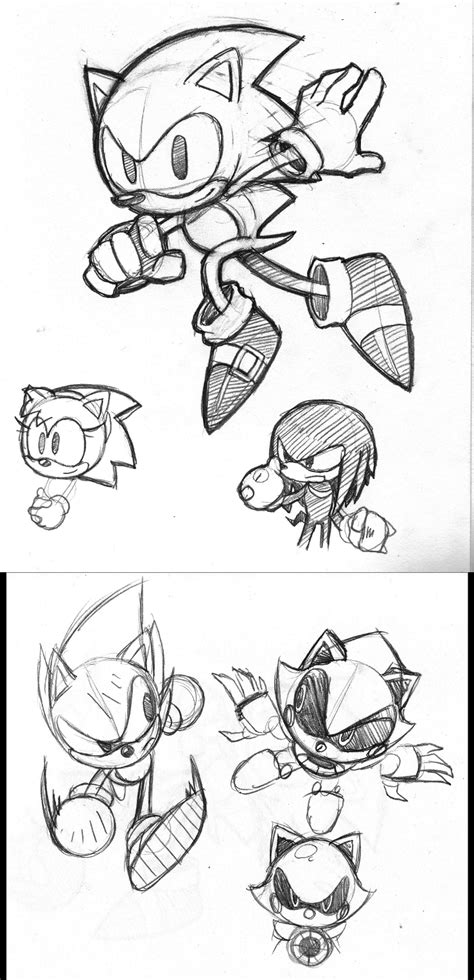 Sonic Cd Sketches By Rongs1234 On Deviantart