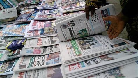 Nigerian Newspapers Top 10 Headlines Today Friday 8th