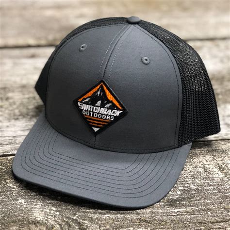 Charcoalblack Mountain Patch Snapback Hat — Switchback Outdoors