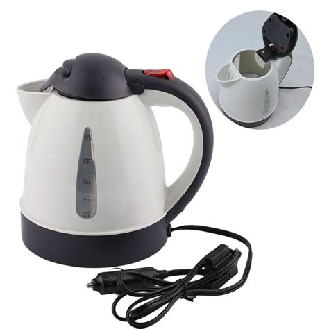 12v 1000ml Car Electric Travel Boil Boiling Water Kettle Coffee Milk Ebay