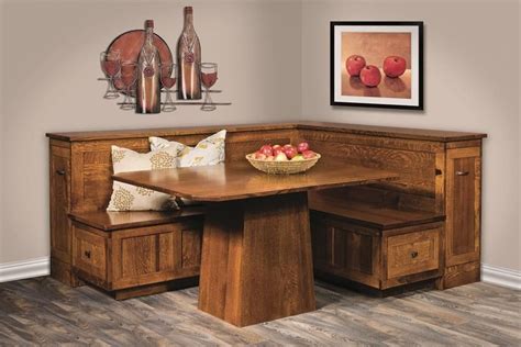 Amish Newport Dining Nook Set Amish Valley Collection Set Your Space
