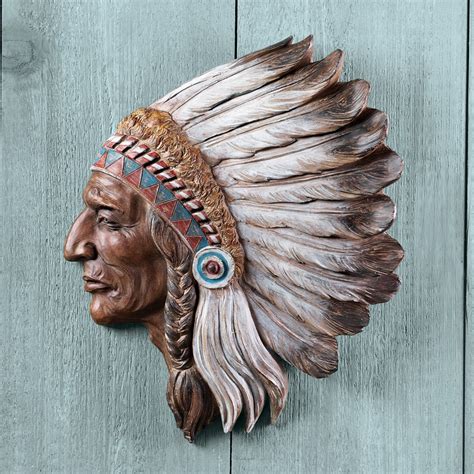American Indian Head Wall Art Collections Etc