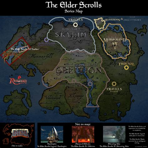 The Elder Scrolls Series Map Oc Rimaginarymaps