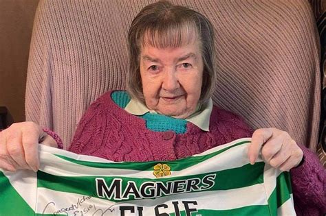 Celtic Daft Granny Receives 100th Birthday Present From Hero Neil