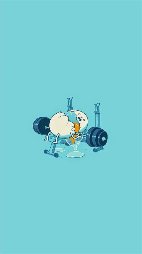 Egg Workout Accident Funny Iphone 6 Wallpaper Seni