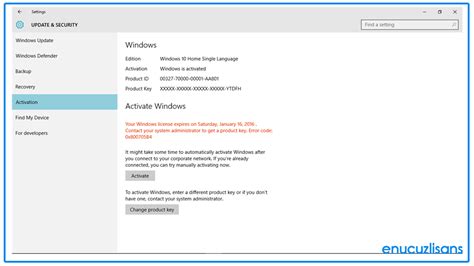 Windows 10 Home Single Language Key En Ucuz Lisans Orjinal Anahtar