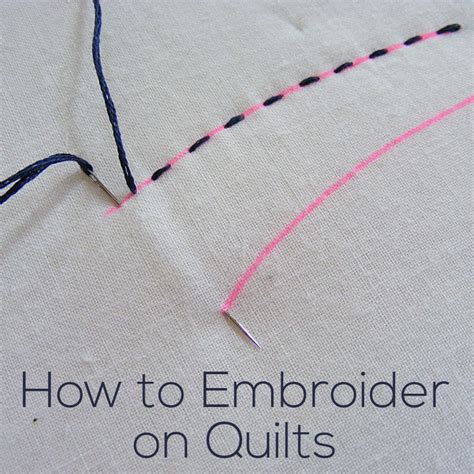 Peel off the paper backing and place them onto the. How Do I Embroider on Quilts? | Shiny Happy World