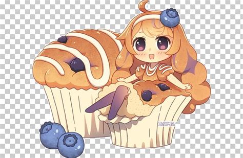 Chibi Muffin Anime Drawing Food Png Clipart Anime Anime Girl Kawaii