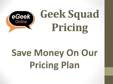 Ppt Geek Squad Pricing Powerpoint Presentation Free Download Id