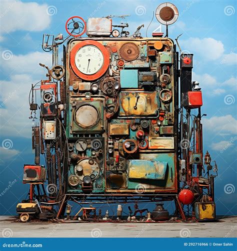 Renewal Realm: Creating Beauty from Industrial Relics Stock