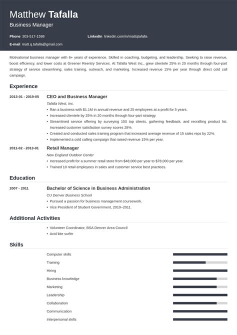 Entrepreneur Resume Sample And Guide 20 Examples
