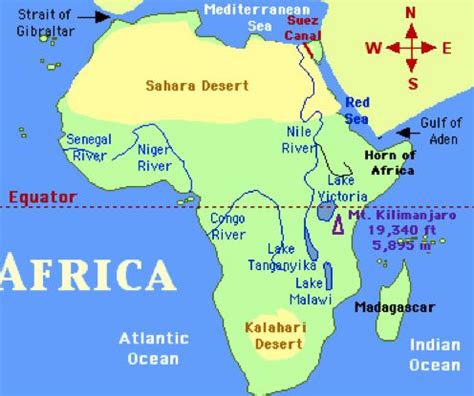 The sahara desert is located across northern africa and covers approximately 10 percent of the african continent. map of africa showing sahara desert | Sahara desert, Africa map, Sahara