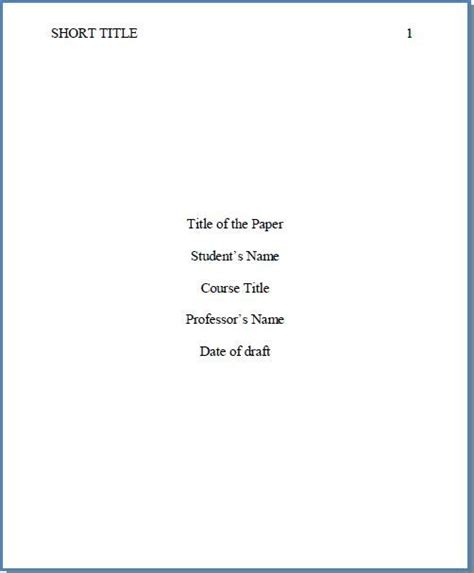 Title 502×607 Essay Cover Page Essay Title Page Apa Cover