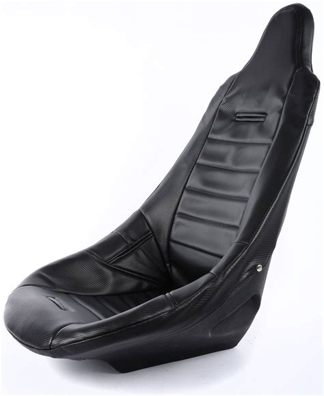 Jegs 702000 Pro High Back Custom Seat Cover Black With Faux Carbon