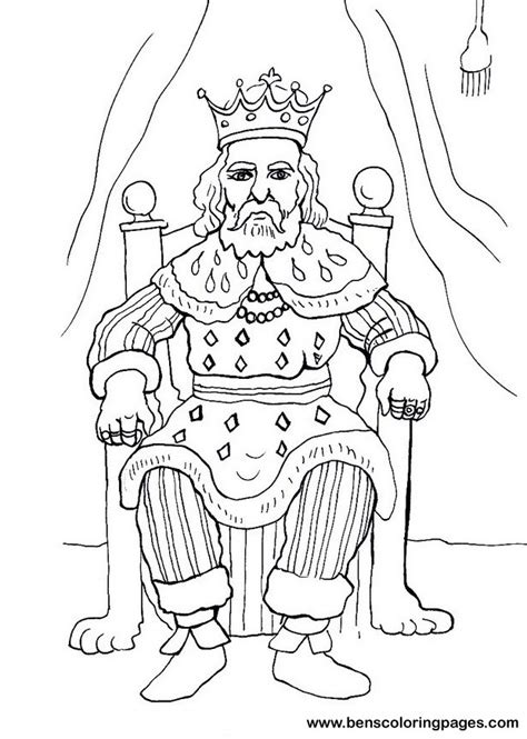 King coloring pages to download and print for free