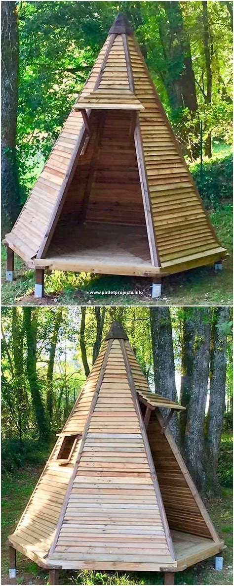 Here We Have The Layout Of Wooden Pallet Teepee Design For You This