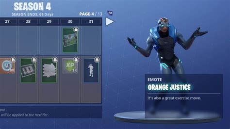 This emote is one of the fortnite battle pass cosmetics in chapter 1 season 4. FORTNITE ORANGE JUSTICE DANCE (1 HOUR) - YouTube