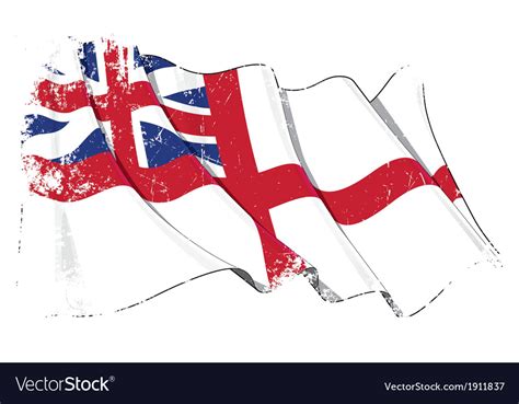 British Navy Flag 1606 1801 The Kings Colours Vector Image