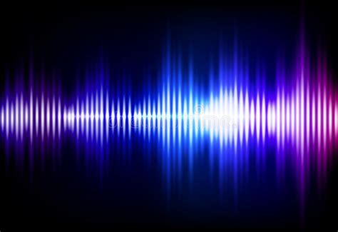 Wave Sound Neon Vector Background Music Flow Soundwave Design Light