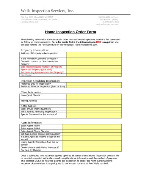 Home Inspection Form Edit Fill Sign Online Handypdf