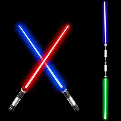 buy light up saber 2pack lightup saber telescopic extendable and collapsable laser led light