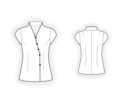 china style blouse sewing pattern 4516 made to measure sewing pattern from lekala with