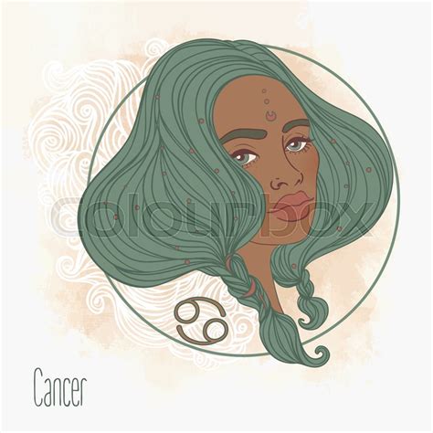Illustration Of Cancer Astrological Stock Vector Colourbox