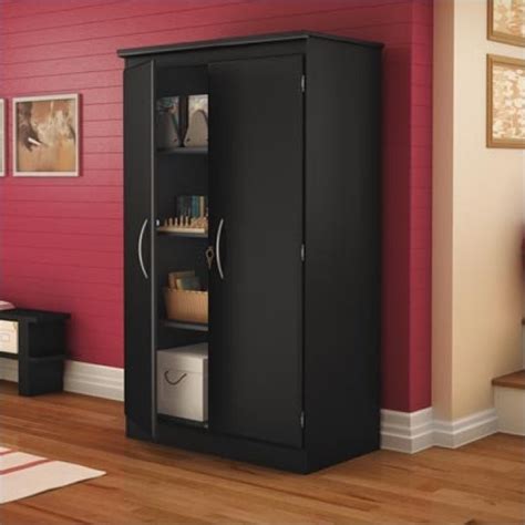 Storage cabinets shoe storage solutions design cheap storage storage cabinet home accessories cabinet storage wooden shoes. South Shore Park 2 Door Storage Cabinet in Solid Black ...