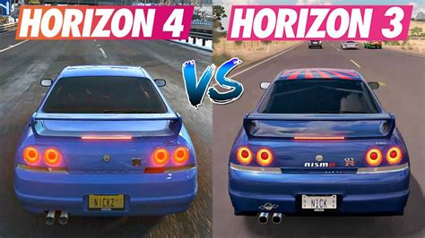 Forza Horizon 4 Vs Forza Horizon 3 Cars Engine Sounds Direct
