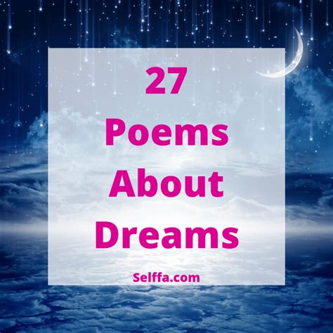 27 poems about dreams selffa