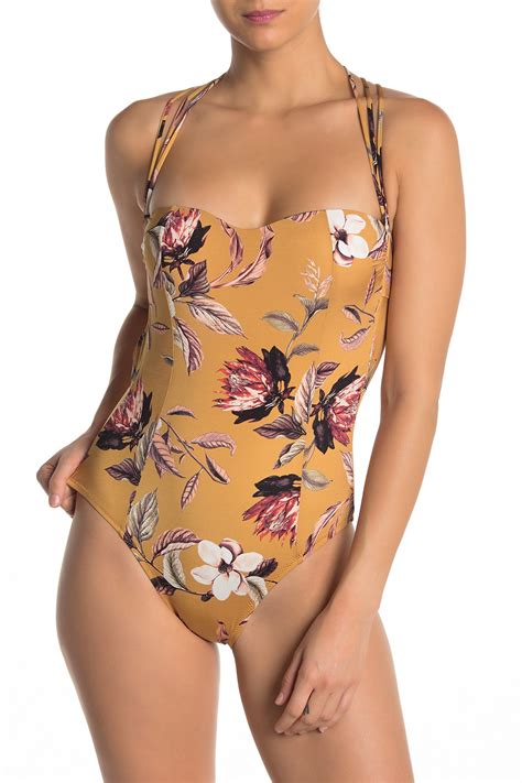 bcbg desert strappy one piece swimsuit nordstrom rack