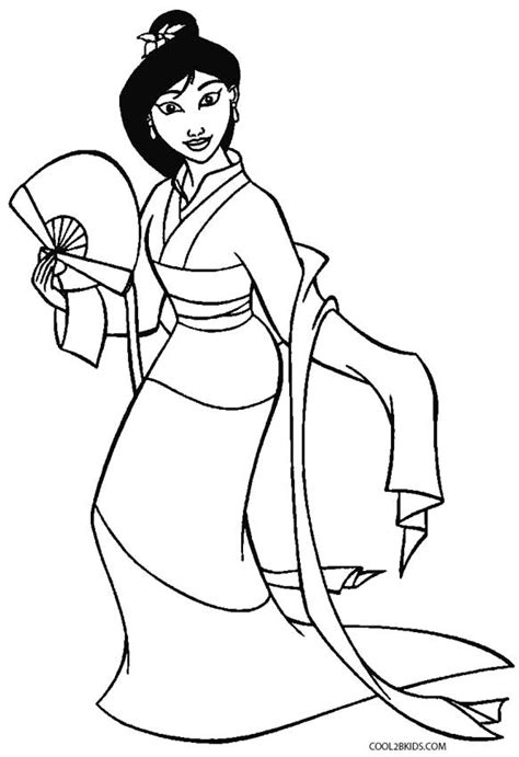 Printable Mulan Coloring Pages For Kids