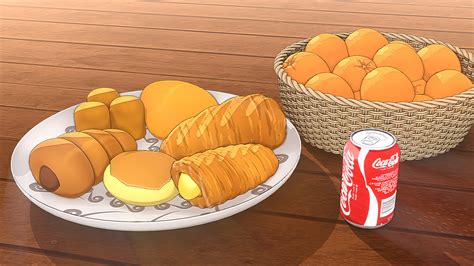Artstation Anime Bread Blender Render