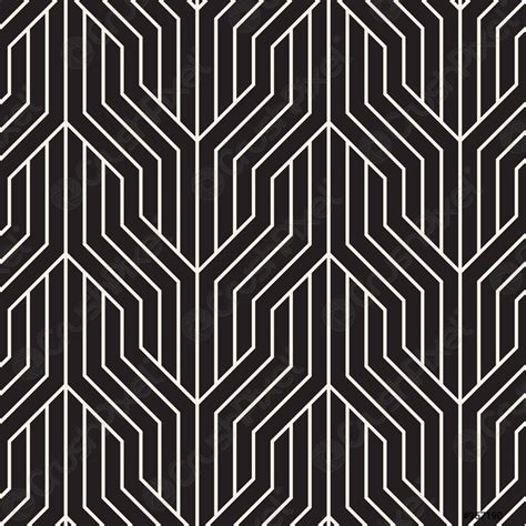 Vector Seamless Geometric Pattern Modern Interlaced Lines Abstract