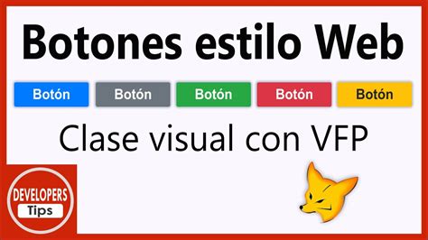 Visual Foxpro Botones Estilo Web Vfp Youtube