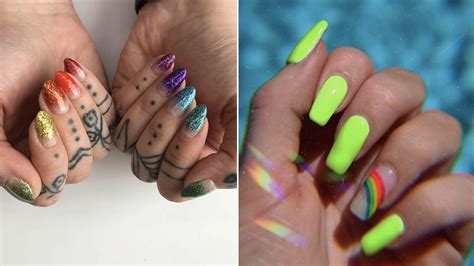 15 Nail Art Ideas For Pride 2019 Rainbow Manicure Designs Allure