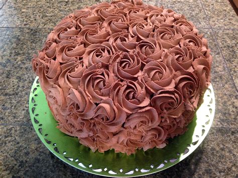 4 Layer Chocolate Cake With Chocolate Ganache Filling Topped With