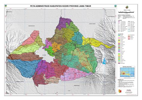 Peta Kabupaten Kediri