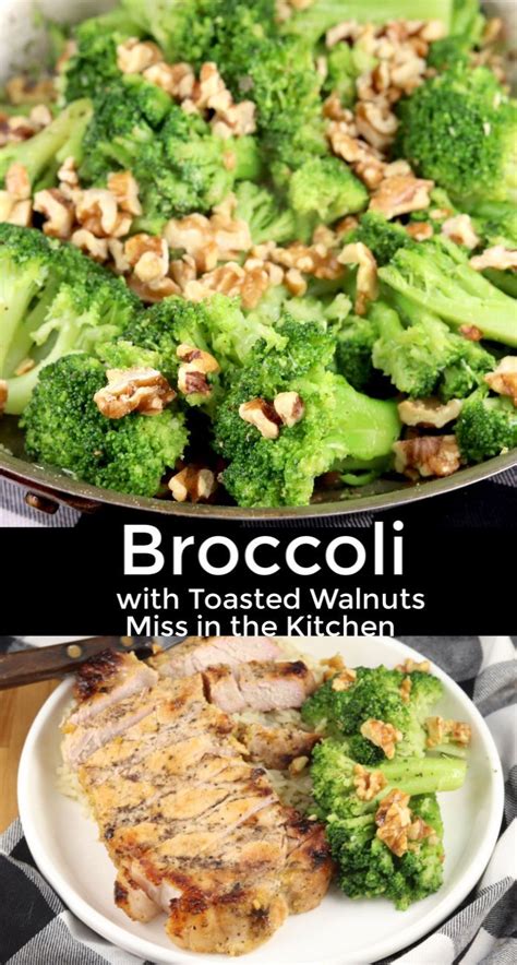 Jan 25, 2021 · plus, they can make you feel like a chef extraordinaire as you experiment. Broccoli with toasted walnuts is a healthy side dish to add to any meal. It's super quick ...