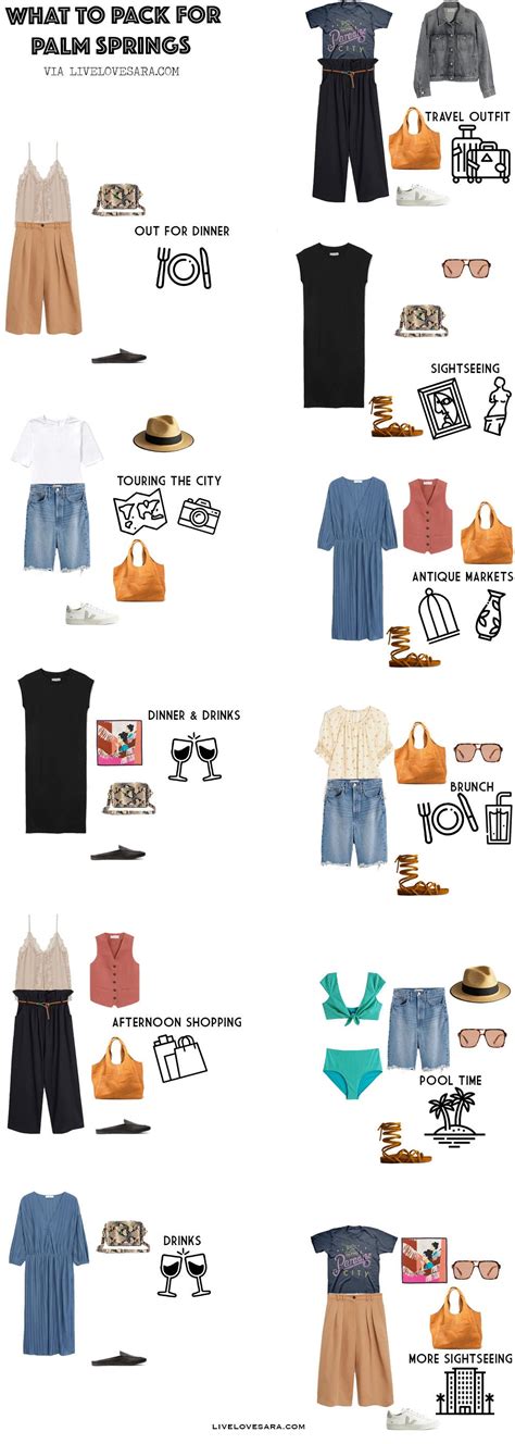 What To Pack For A Week In Palm Springs Packing List Palm Springs