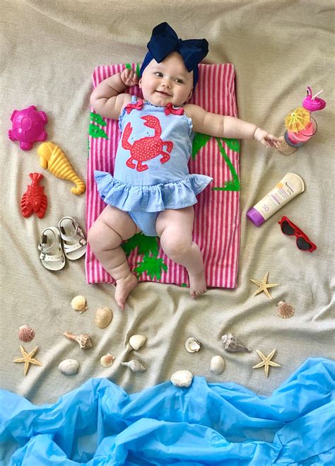 Adorable Diy Beach Baby Photo Shoot