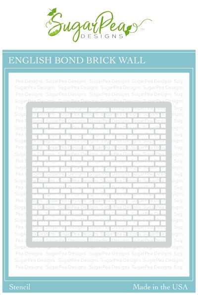 English Bond Brick Wall Stencil Copy Sugarpea Designs Clear Stamps