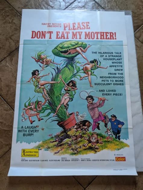 1973 Please Dont Eat My Mother Vintage Adult Movie Poster Original 99