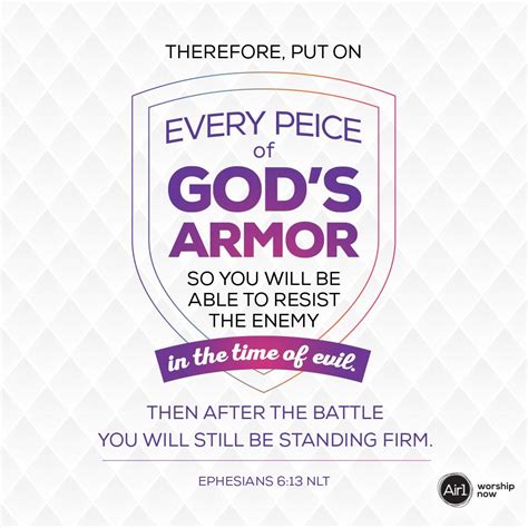 Therefore Put On Every Piece Of Gods Armor So You Will Be Able To