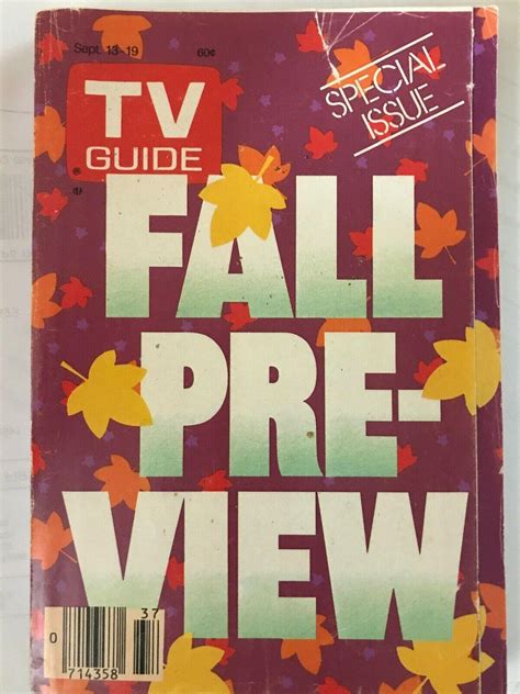 Vintage~ 1986 Original Tv Guide ~special Issue Fall Preview ~96 Pages