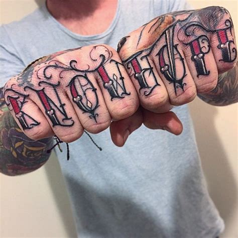 50 Best And Most Unique Knockout Knuckle Tattoos
